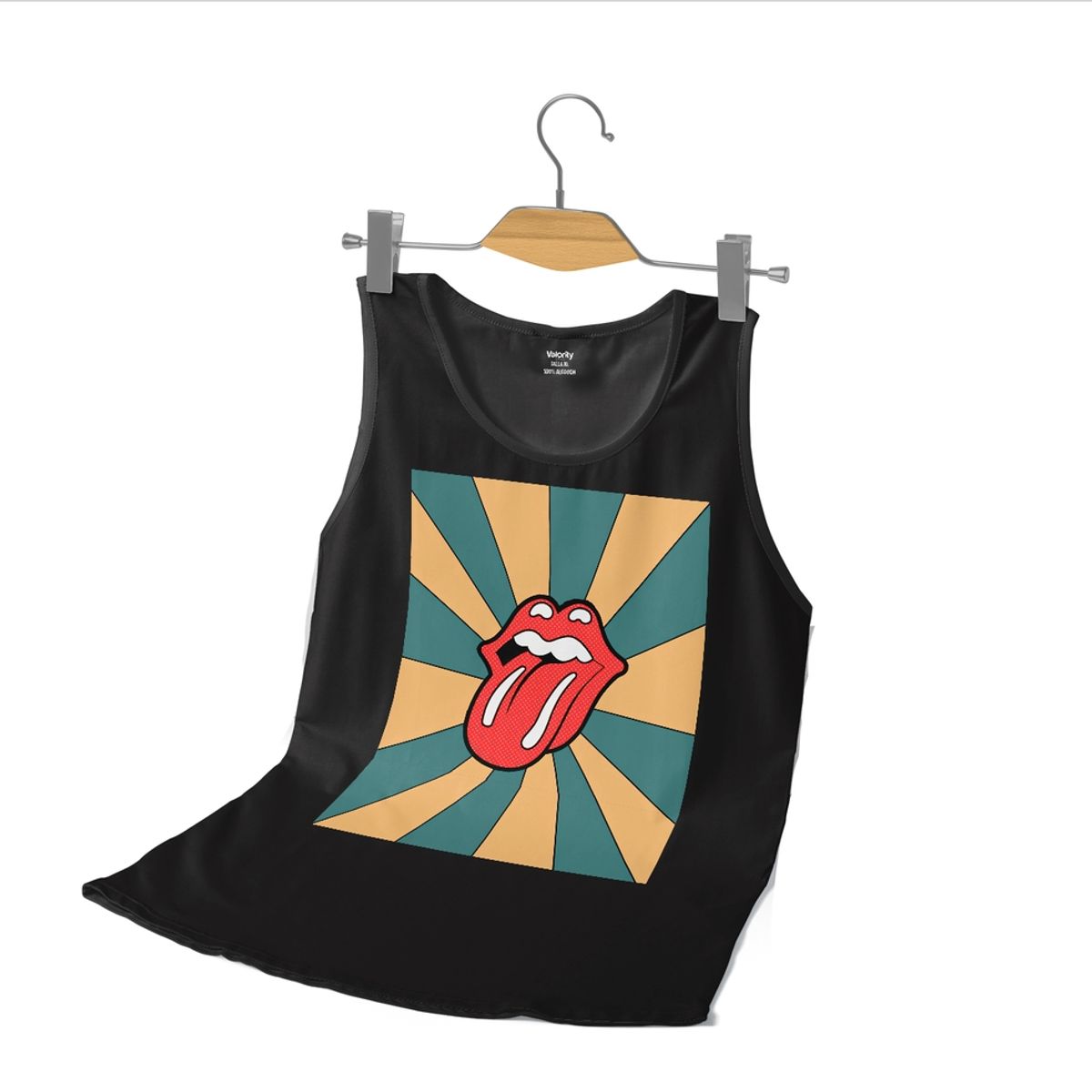 GENERICO - Polera Musculosa Rolling Stones - Negro