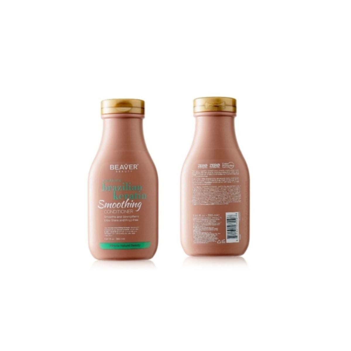 GENERICO - Beaver® Shampoo y Acondicionador Brazilian Keratin Smoothing 350ml