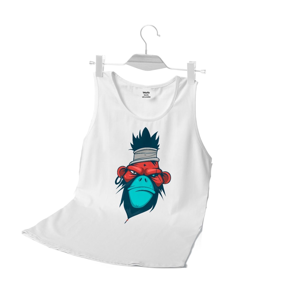 GENERICO - Polera Musculosa Gorila - Blanco