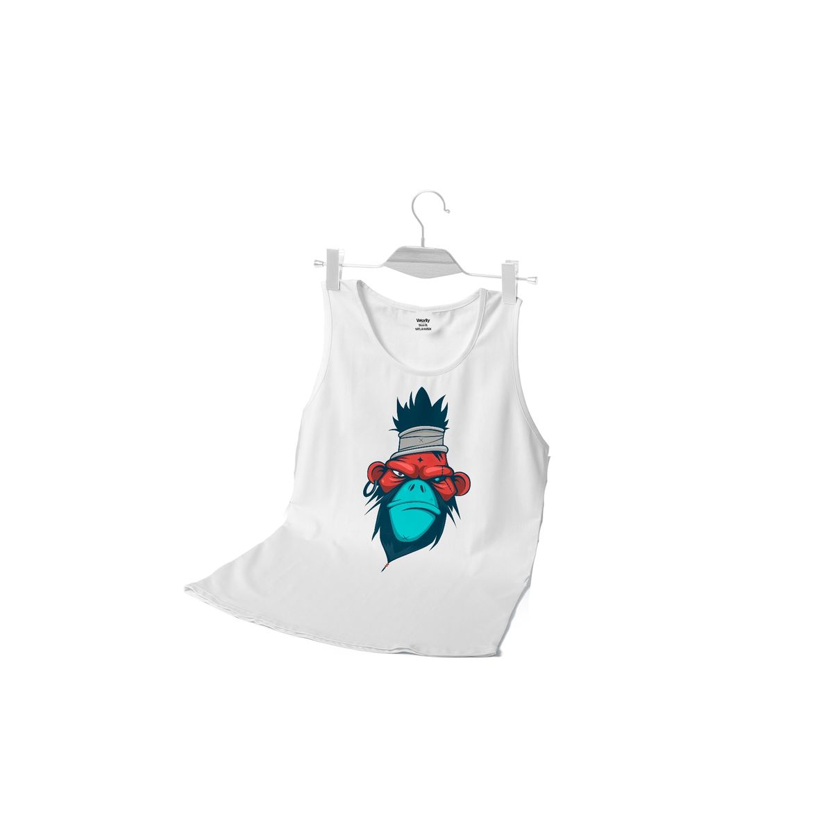 GENERICO - Polera Musculosa Gorila - Blanco