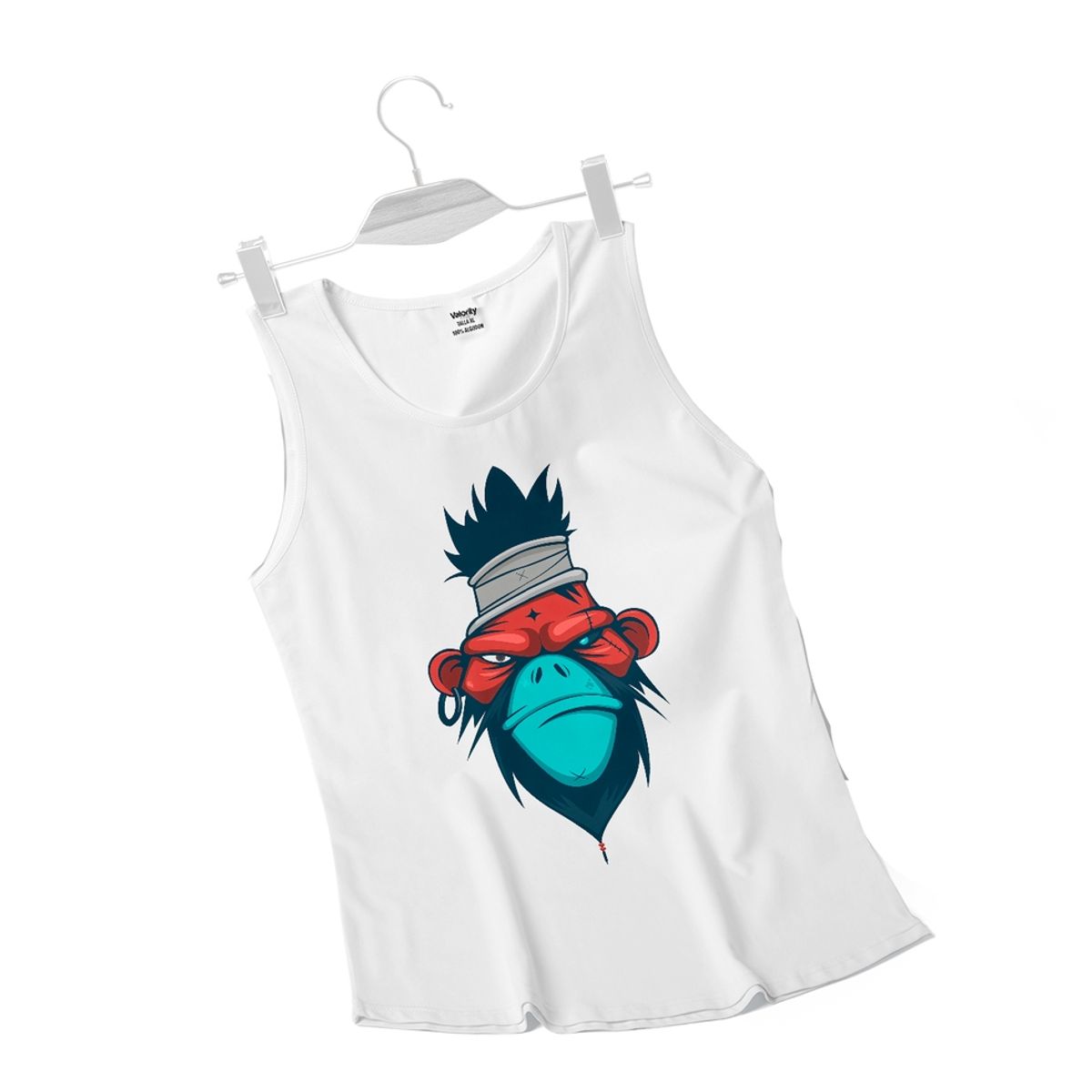 GENERICO - Polera Musculosa Gorila - Blanco