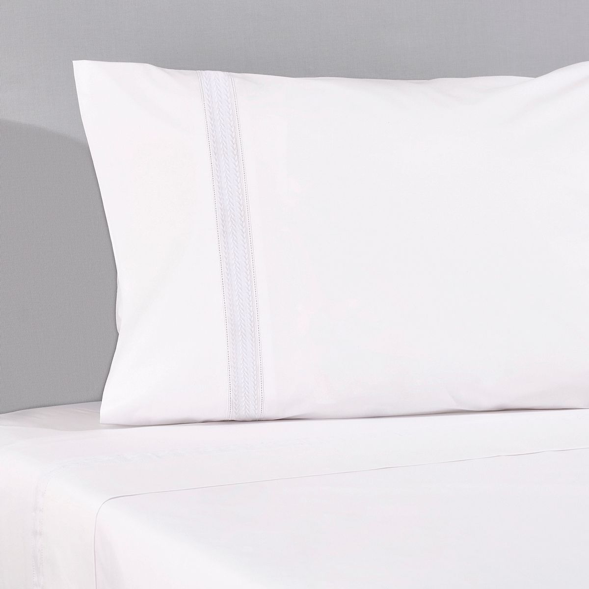 NINA HERRERA - Sábana Básica Tres Espigas Blanco 220 Hilos Super King