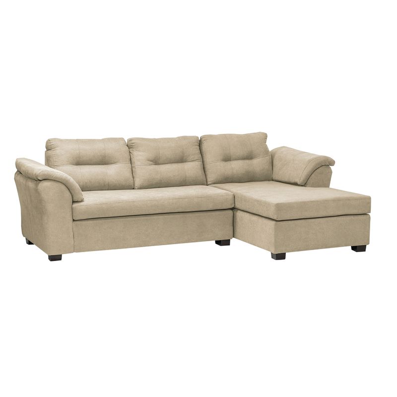 DECOOUTLET - Seccional Laos 265 Intercambiable Tela Beige