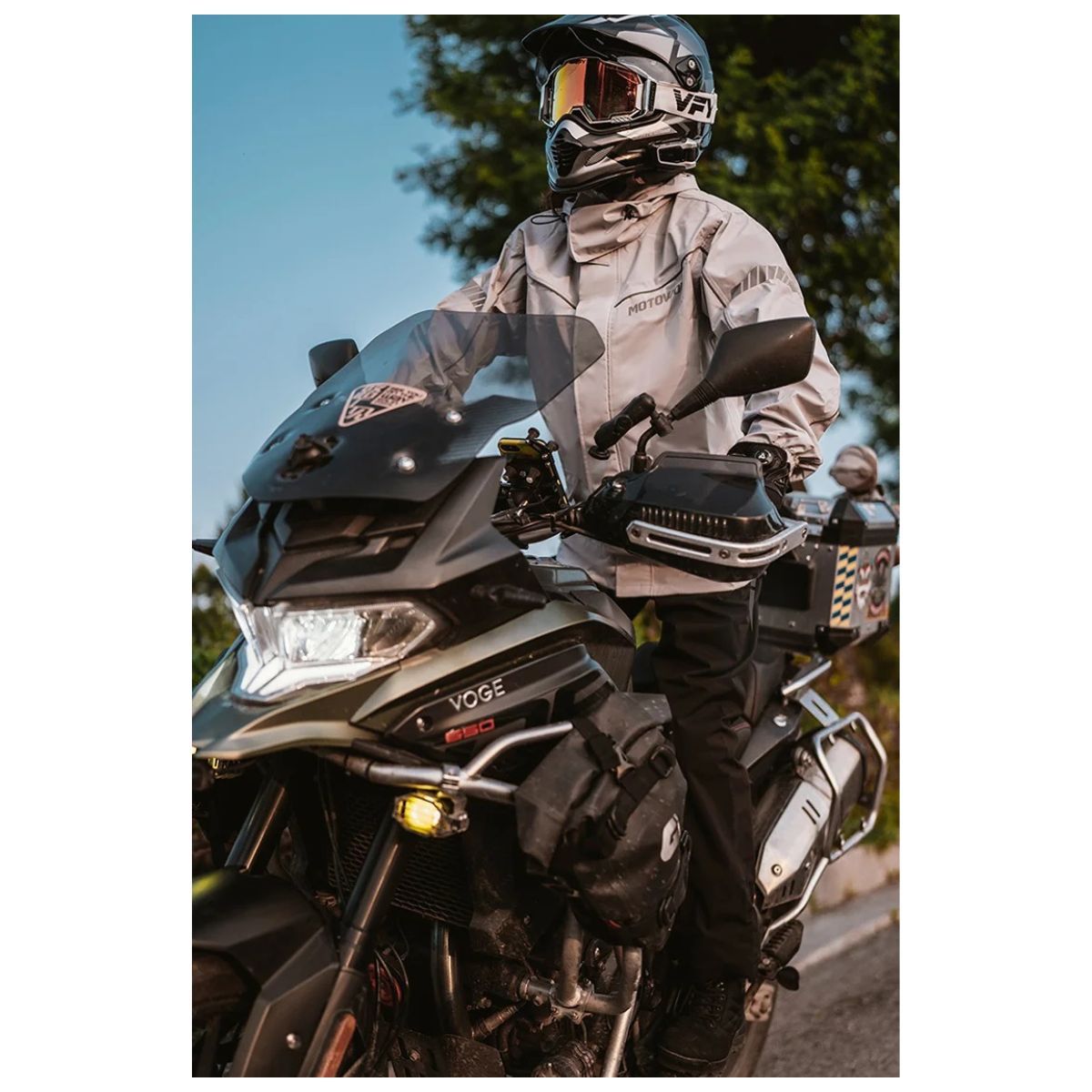 MOTOWOLF - Traje Impermeable para moto y ciclismo Motowolf 0403B-GY