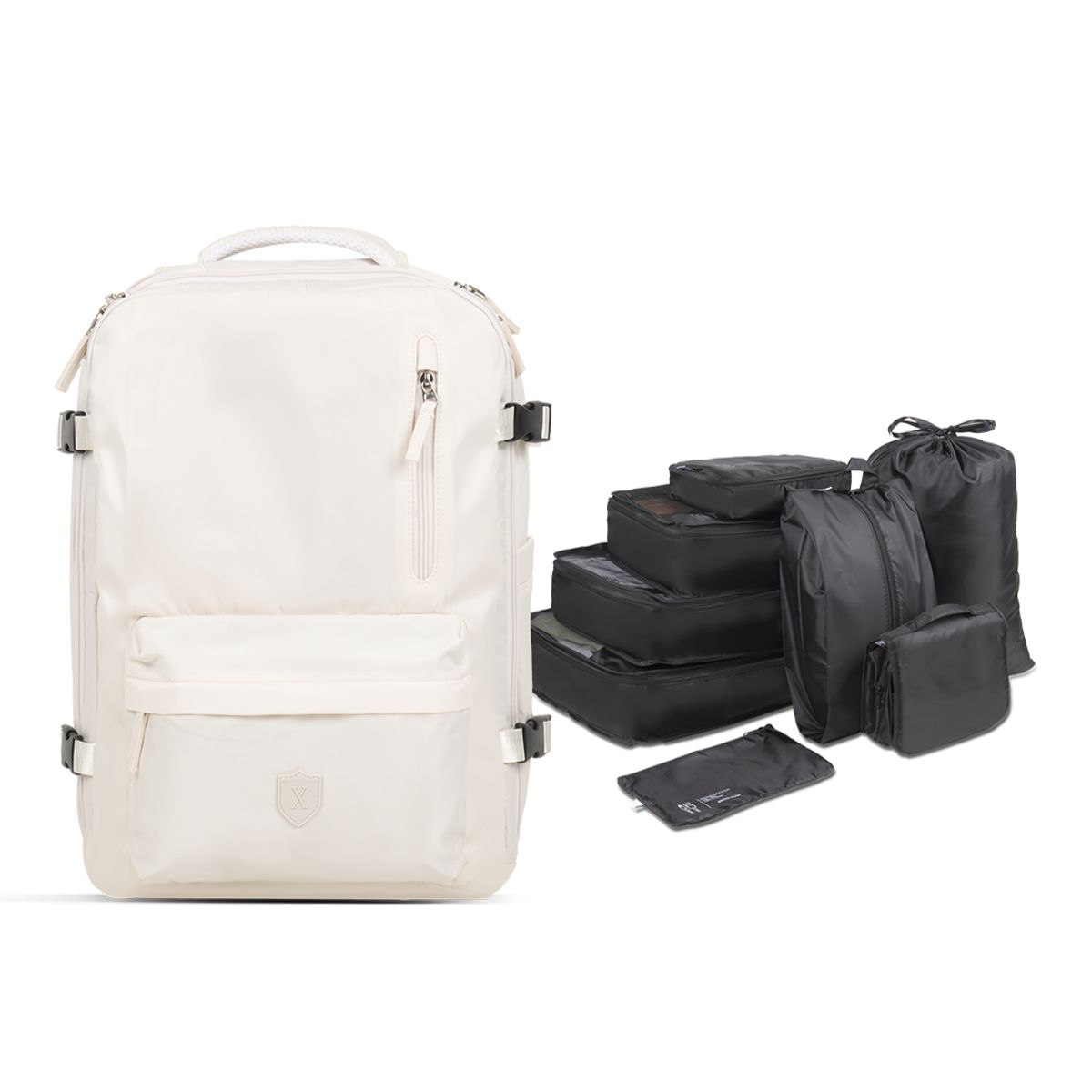 XCLUSIVE - Pack Mochila Maleta para Viajes 29-39L Royal con Organizadores