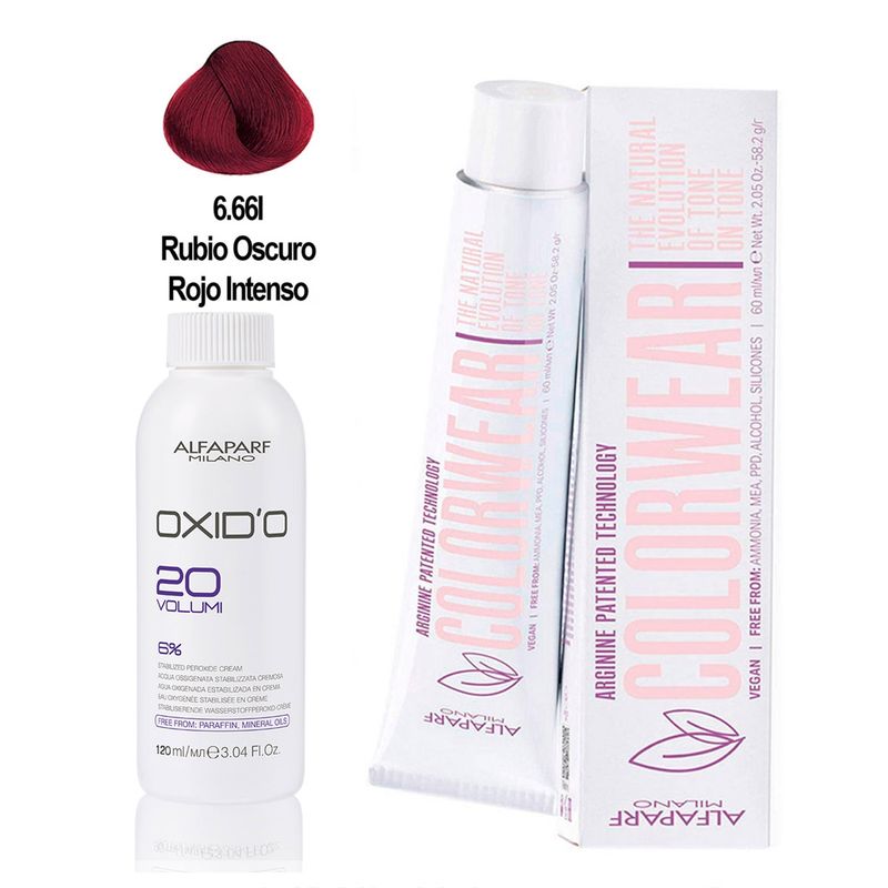 GENERICO - Alfaparf Tintura Vegana Color Wear N°5.66I +1 agua 120ml 20V