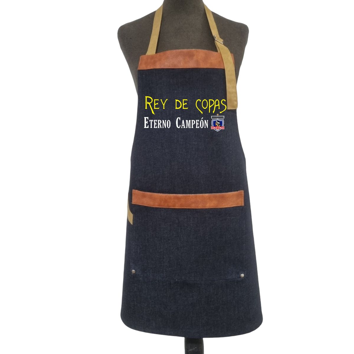 GENERICO - Pechera o Delantal Parrillera Bordada Navidad