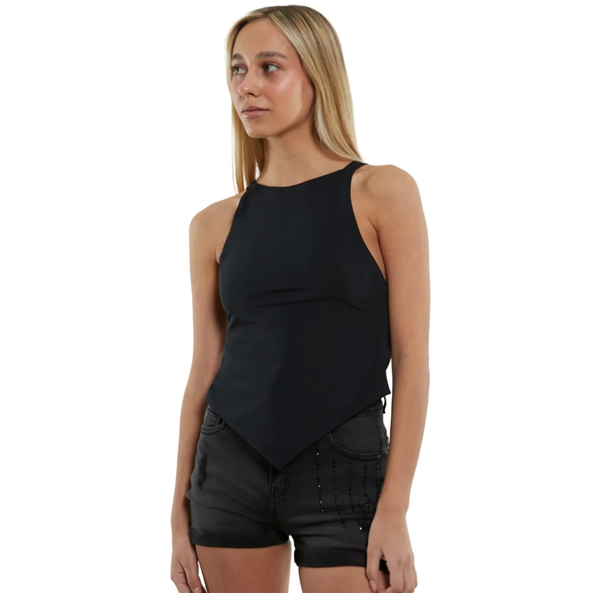 DIVINO JEANS - Polera Arkansas II Negra Divino Jeans