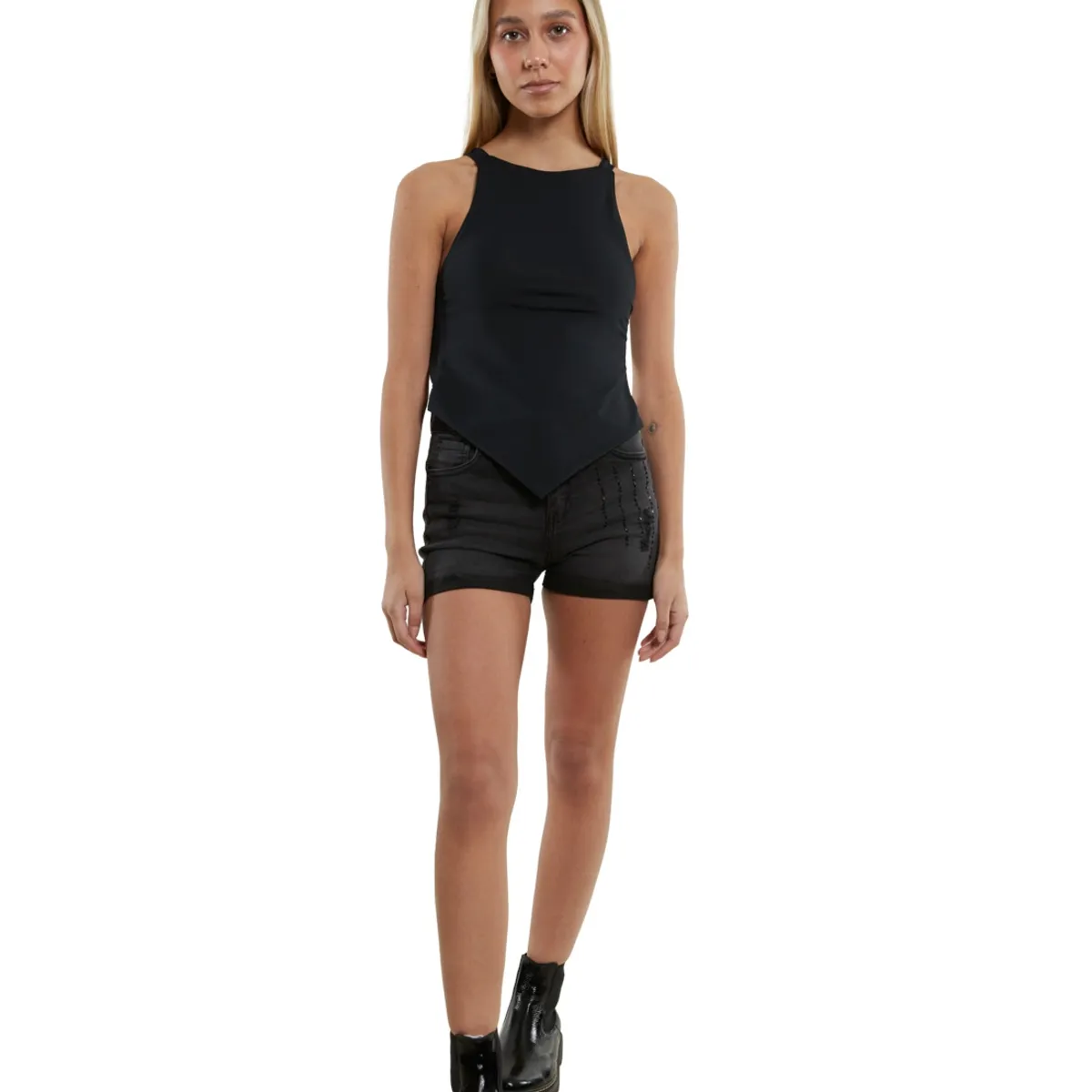 DIVINO JEANS - Polera Arkansas II Negra Divino Jeans