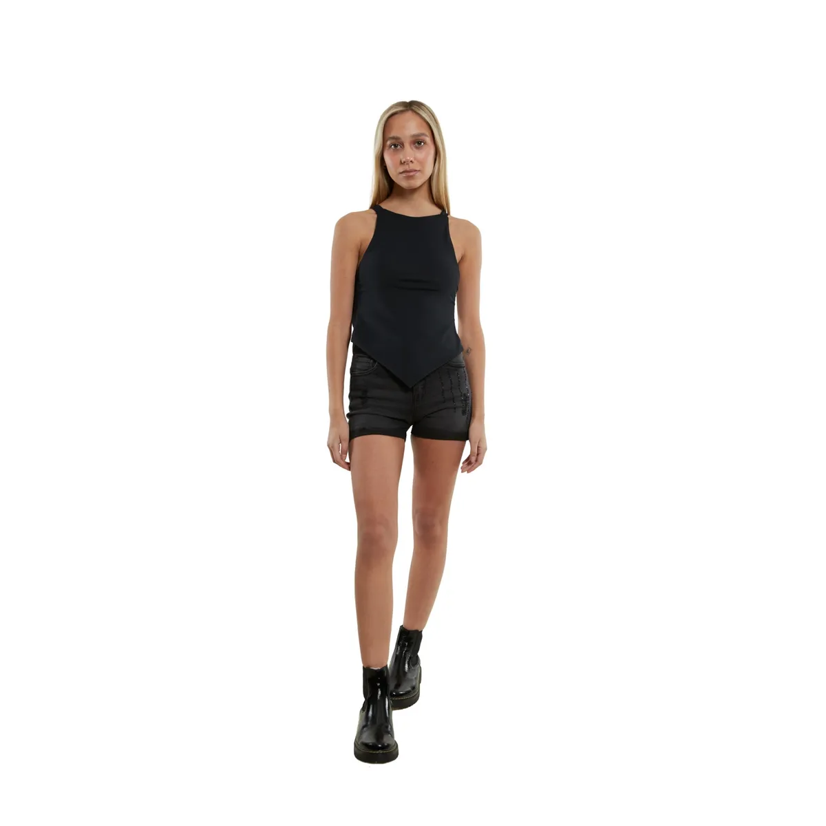 DIVINO JEANS - Polera Arkansas II Negra Divino Jeans