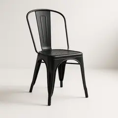 KLIK - Silla Tolix de Comedor o Terraza Exterior - Negra