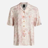 Camisa Mujer Hibiscus Print Beige