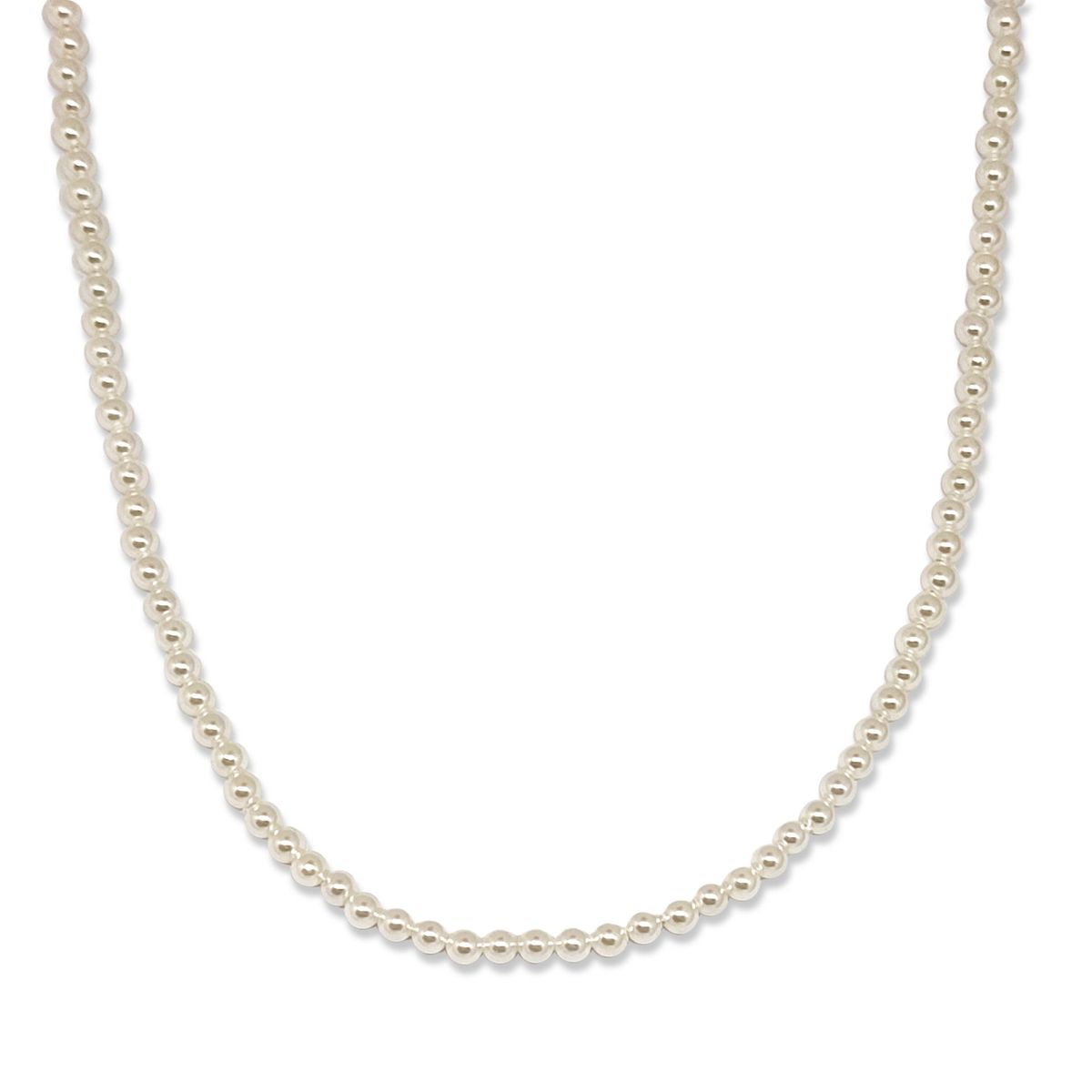 COGGIOLA - Collar Perlas 4mm Shellpearl Plata Fina 925