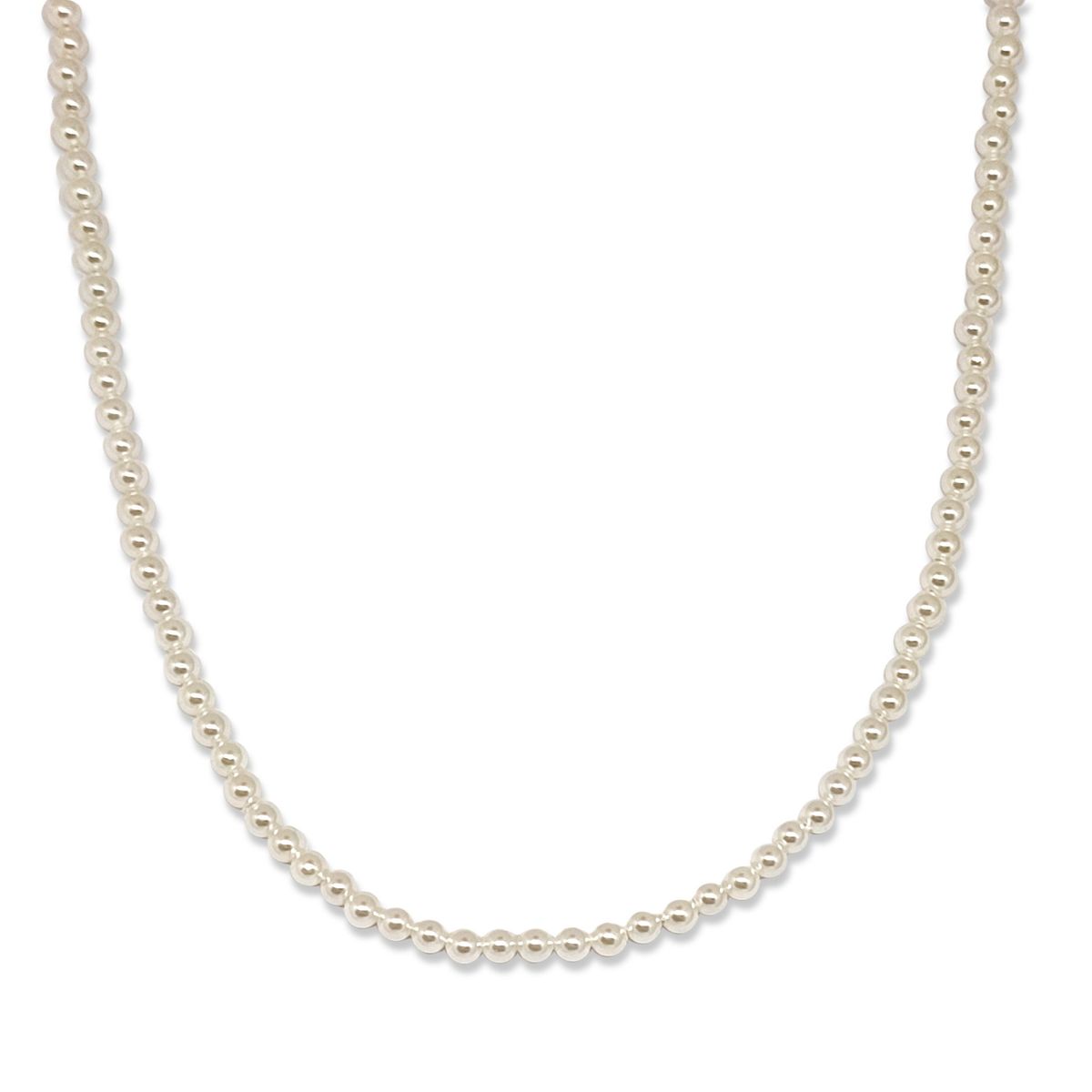 COGGIOLA - Collar Perlas 4mm Shellpearl Plata Fina 925