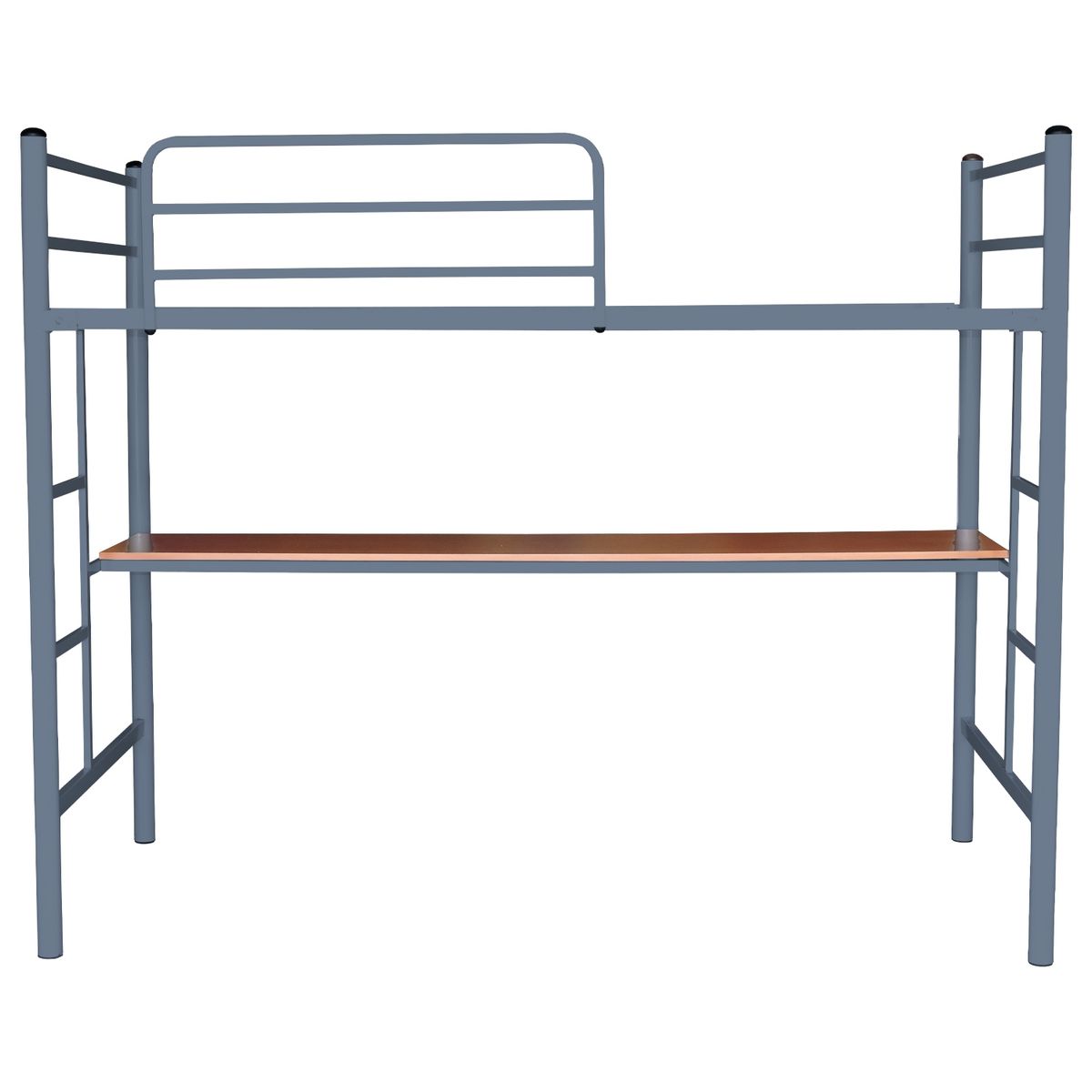 FUTONES Y MUEBLES - Cama Alta 1 Plaza Con Escritorio.