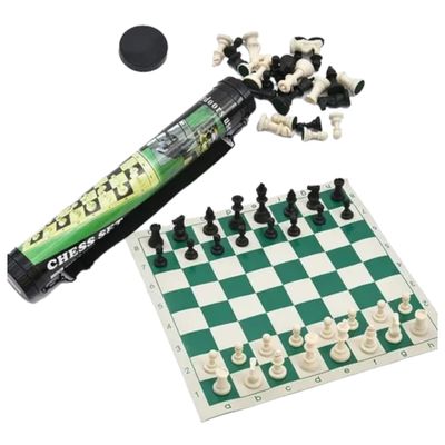 Imagen 2 del producto Tablero Ajedrez Enrollable de 53cm x 53cm Con Estuche