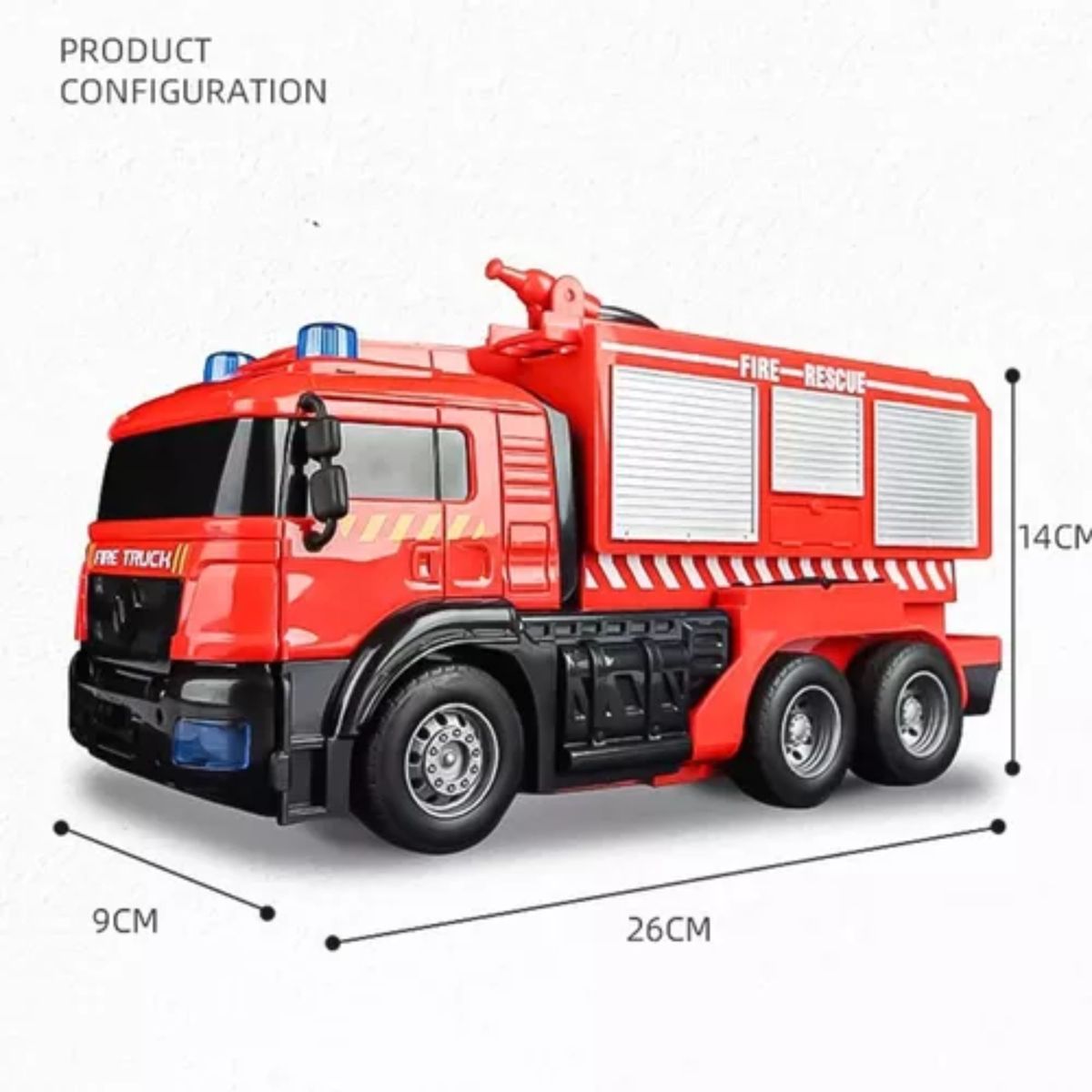 GENERICO - Camion De Bombero A Control RemotoTransformer  Lanza Agua