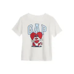 GAP - Polera Gráfica Manga Corta Blanco
