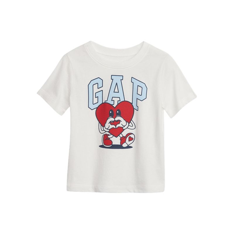 GAP - Polera Gráfica Manga Corta Blanco
