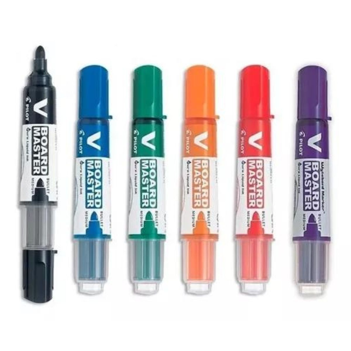 PILOT - Pack 6 Marcadores Plumón De Pizarra Pilot V Board Colores