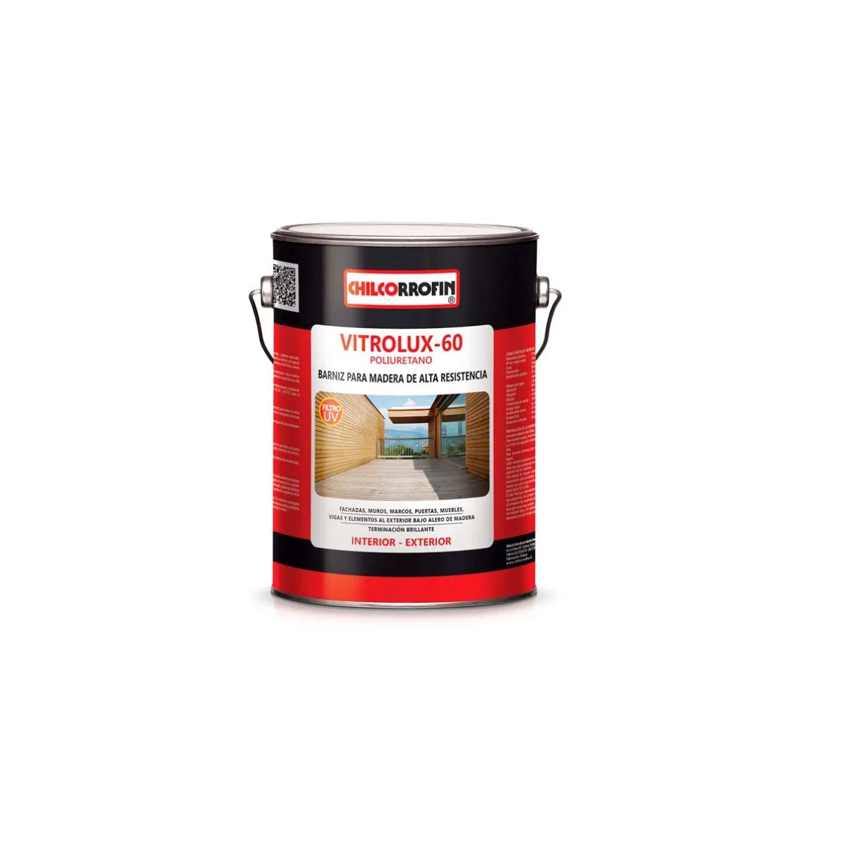 GENERICO - Esmalte Barniz Vitrolux 60 1GL Roble Oscuro Chilcorrofin