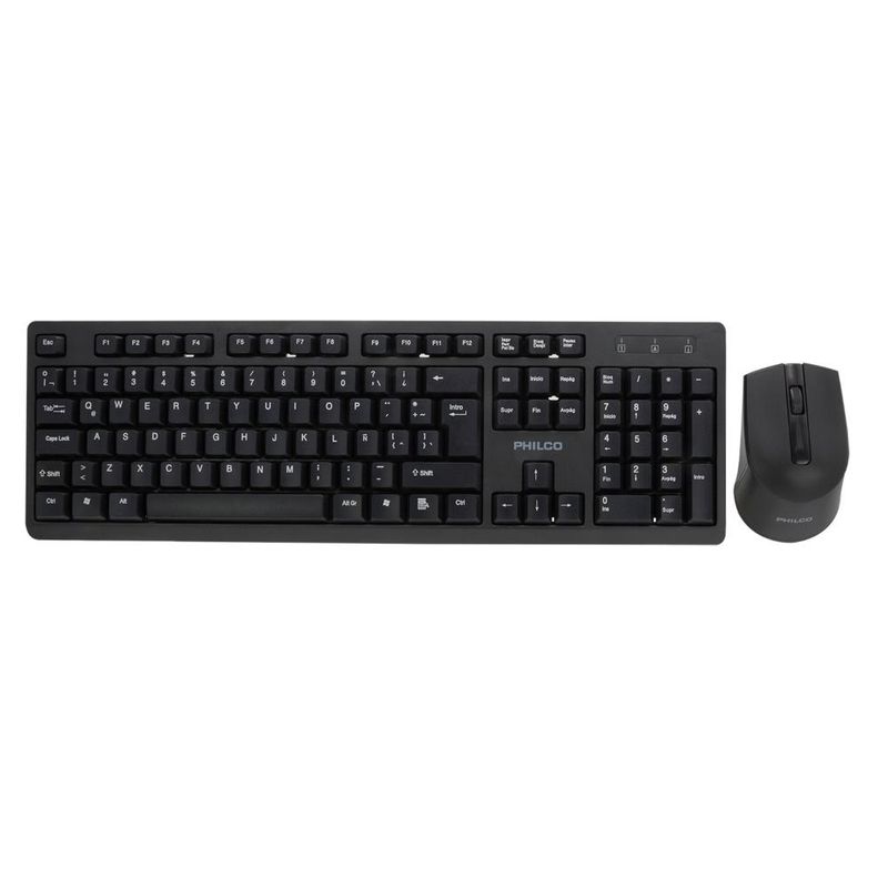 PHILCO - COMBO INALÁMBRICO MOUSE + TECLADO 6354K NEGRO PHILCO