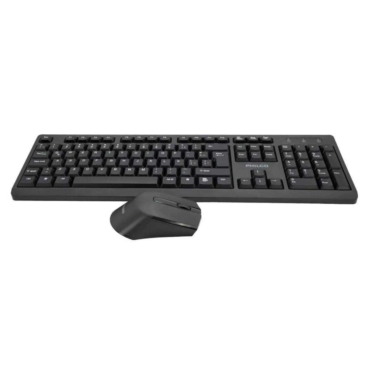 PHILCO - COMBO INALÁMBRICO MOUSE + TECLADO 6354K NEGRO