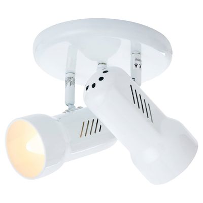Imagen 2 del producto Lampara Plafón Blanco 2 focos dirigible R63 Luz E27