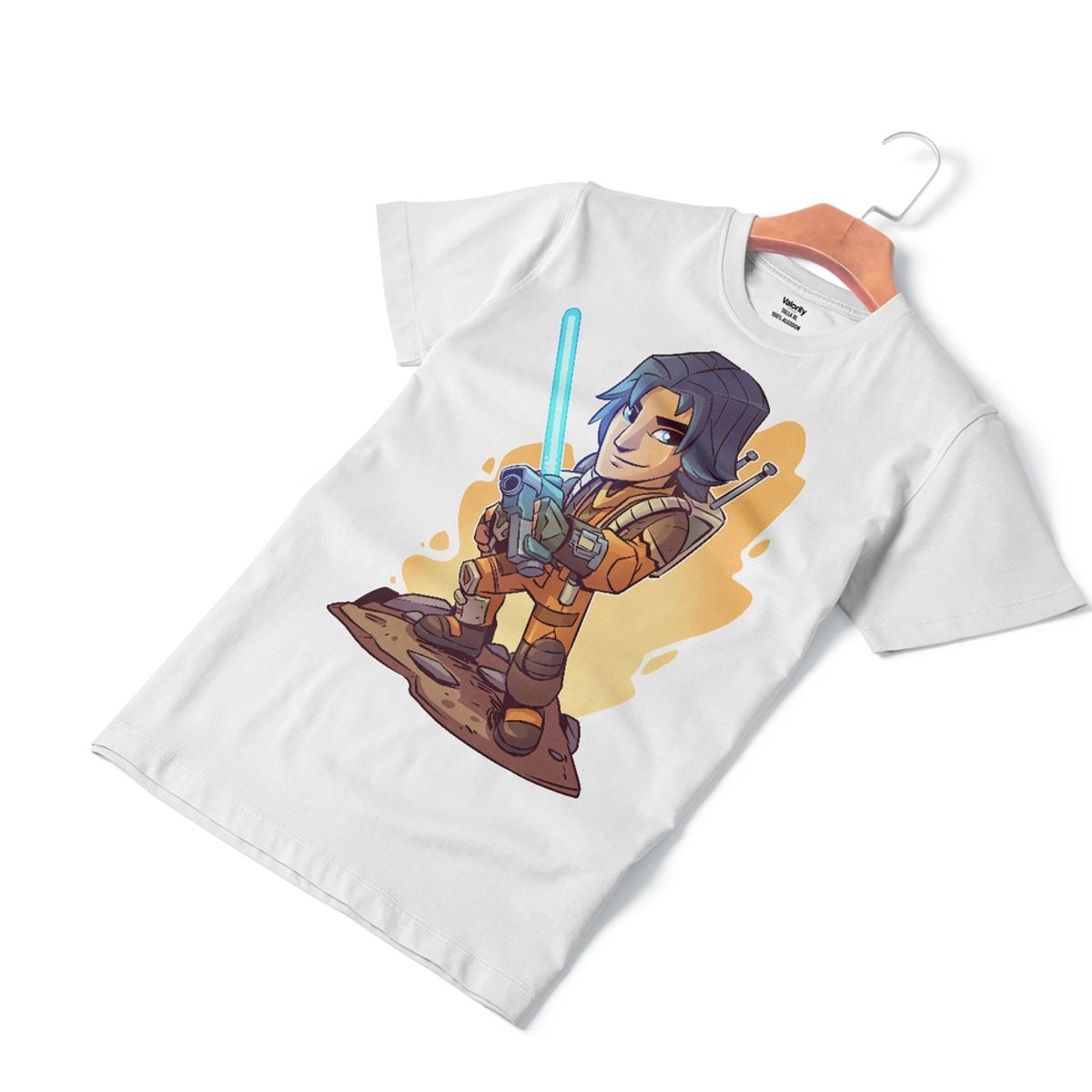 GENERICO - Polera Hombre Chibi Ezra - Blanco