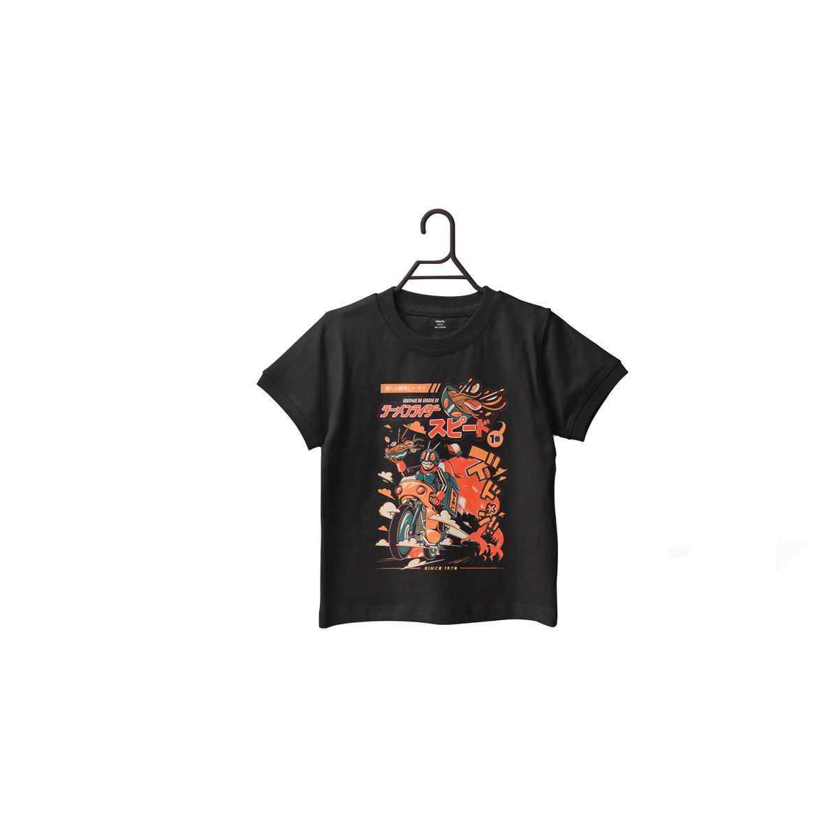 GENERICO - Polera Infantil Kamen Rider - Negro