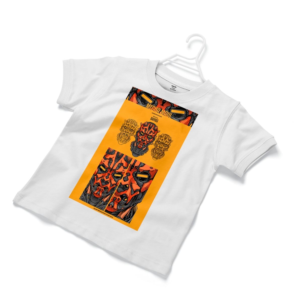 GENERICO - Polera Infantil Mecha Maul - Blanco