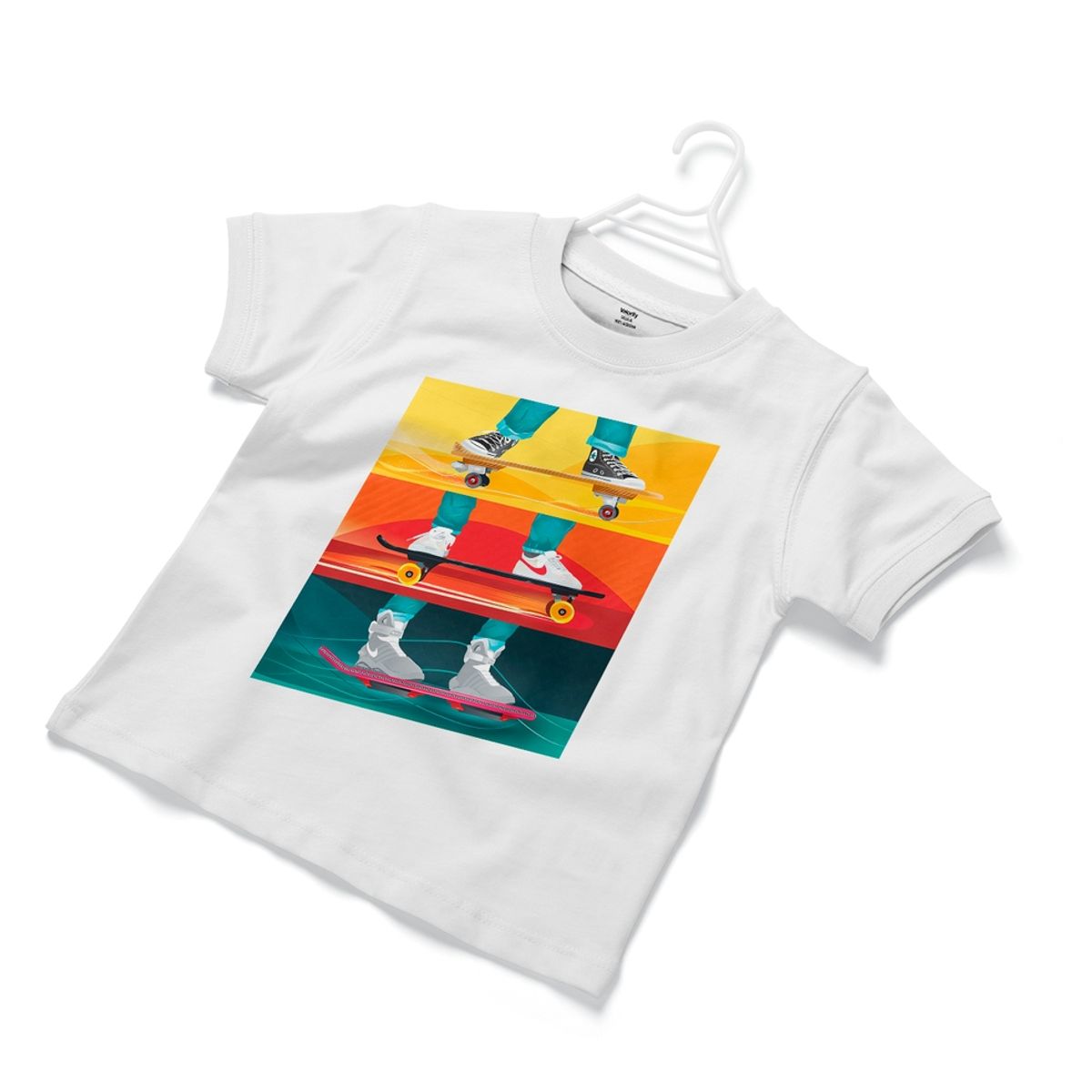 GENERICO - Polera Infantil Marty Mcfly - Blanco