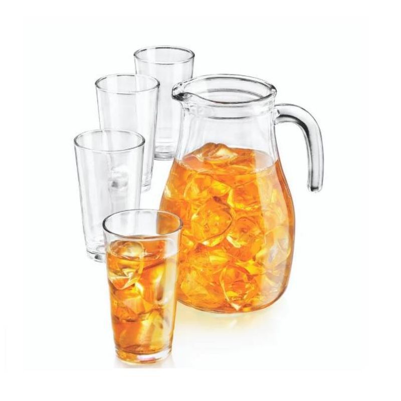 LIBBEY - Juego de Jarra de Agua y 4 Vasos 5 Piezas