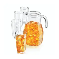 LIBBEY - Juego de Jarra de Agua y 4 Vasos 5 Piezas