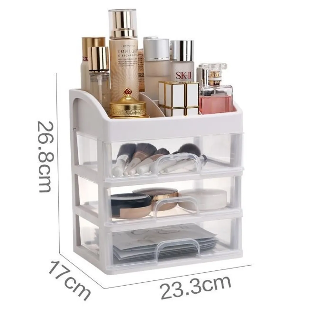 GENERICO - Cosmetiquero Organizador De Maquillaje Portatil Con Gabetas Hogar