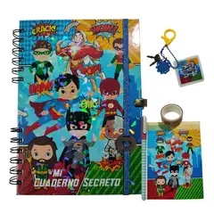 INDEPENDIENTE - Diario de vida o cuaderno secreto super heroes dc