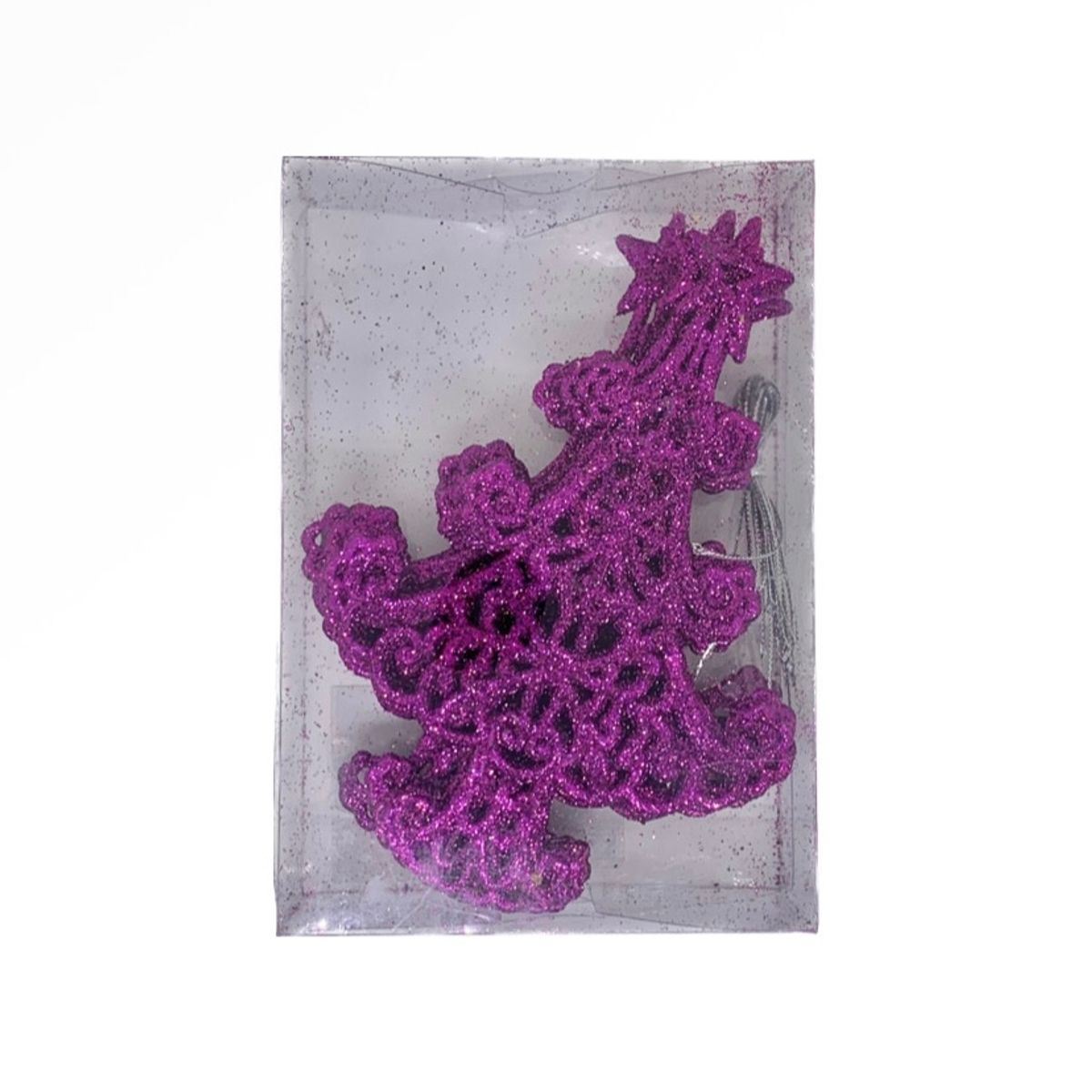 HERRERA MAISON - Set X12 Adornos Arbol Pino Fucsia