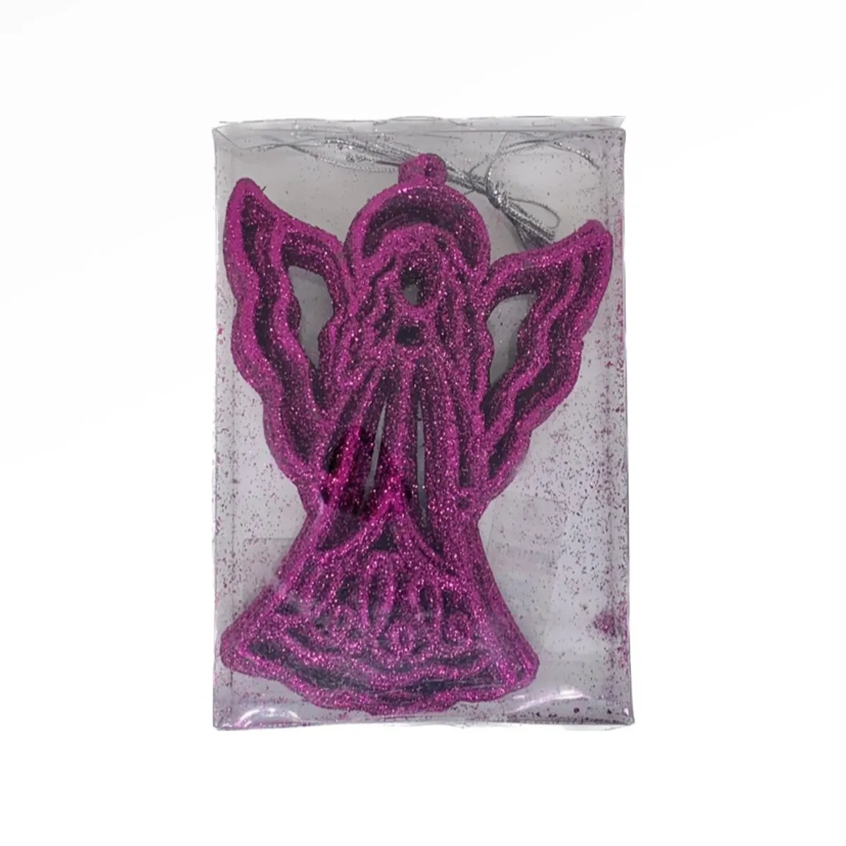 HERRERA MAISON - Set X12 Adornos Arbol Angel 7 Fucsia