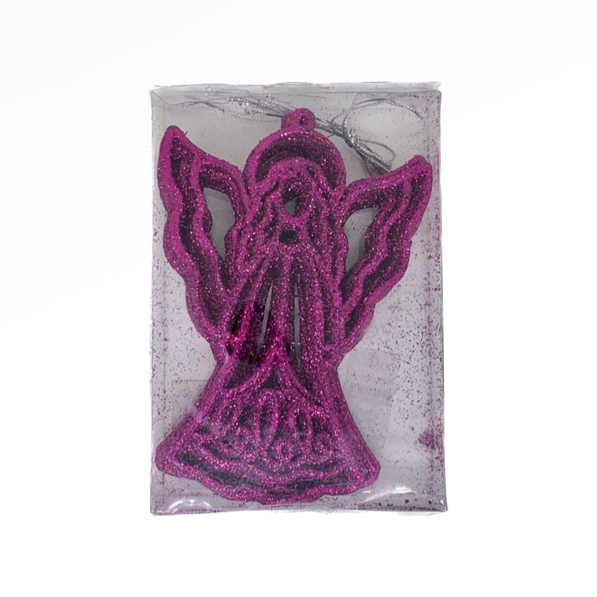 HERRERA MAISON - Set X12 Adornos Arbol Angel 7 Fucsia