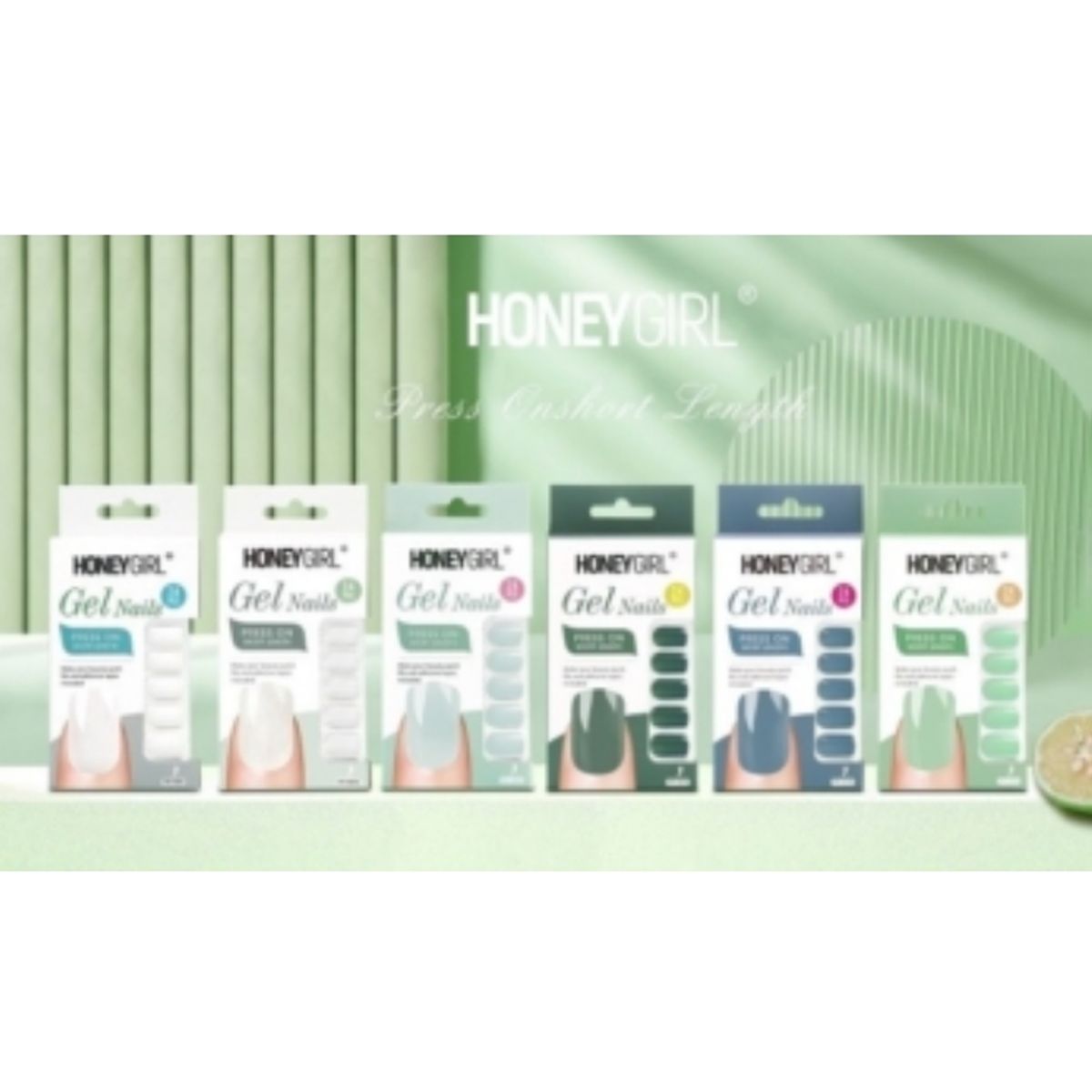 GENERICO - HoneyGirl® Uñas Postizas Gel Nail 24 Pcs - YS142