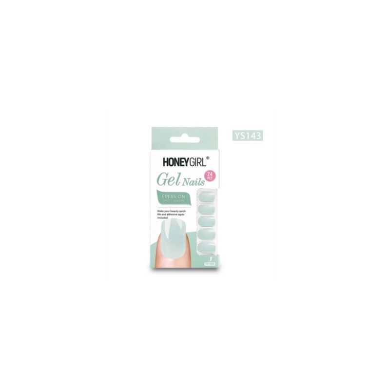 GENERICO - HoneyGirl® Uñas Postizas Gel Nail 24 Pcs - YS143