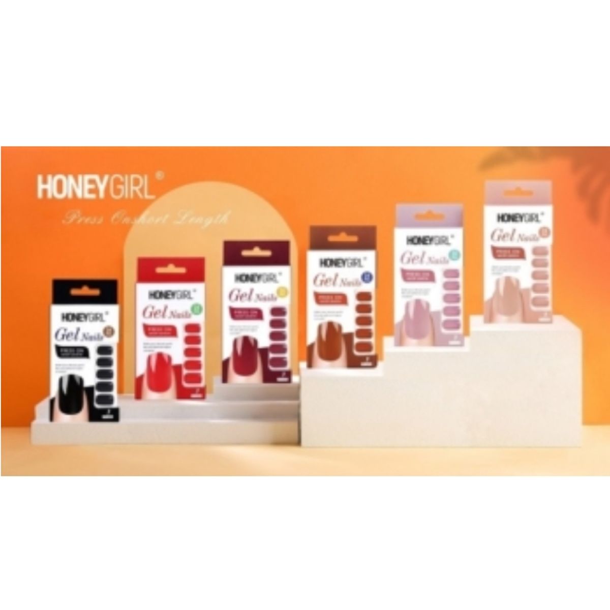 GENERICO - HoneyGirl® Uñas Postizas Gel Nail 24 Pcs - YS143