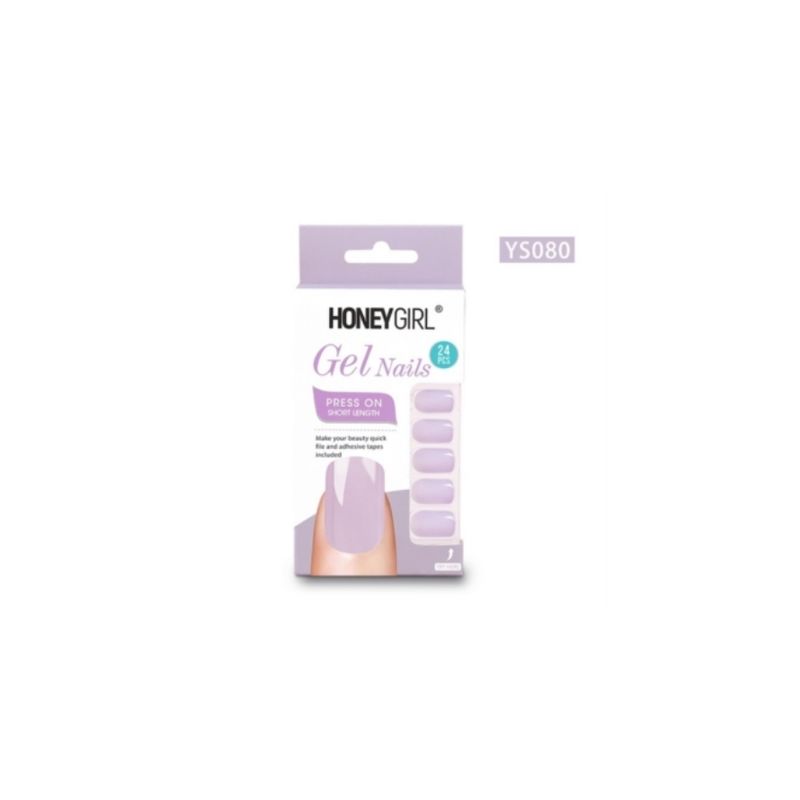 GENERICO - HoneyGirl® Uñas Postizas Gel Nail 24 Pcs - YS080