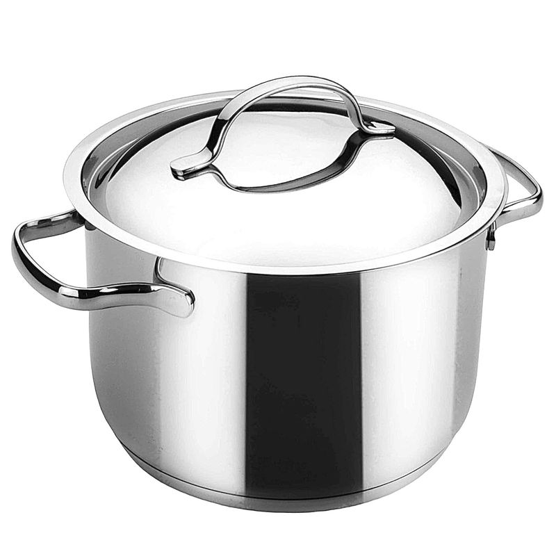 ROICHEN - Olla con Tapa Basic 28 cm / 10 litros Acero Inoxidable 18/10 Lacor