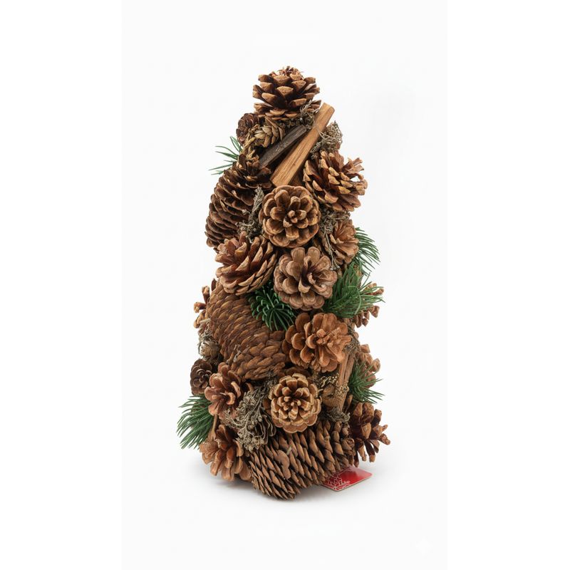 SANTINI - Árbol de Navidad 35 cm - Rustico Piñas