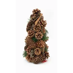 SANTINI - Árbol de Navidad 35 cm - Rustico Piñas