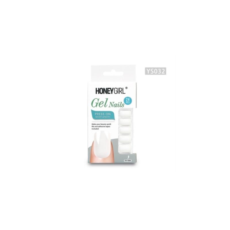 GENERICO - HoneyGirl® Uñas Postizas Gel Nail 24 Pcs - YS032
