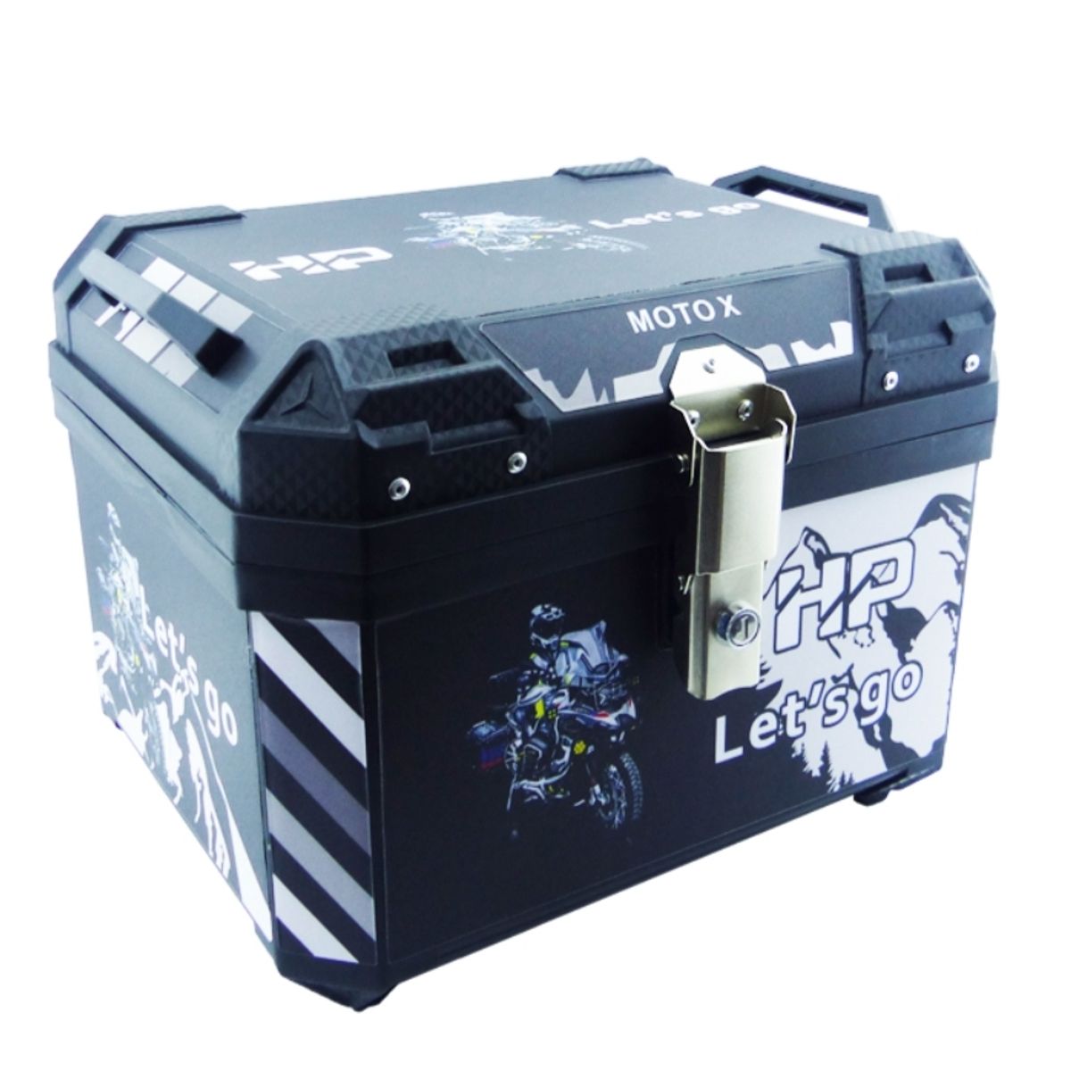 GENERICO - Maleta para Motos o Top case de 45L Desmontable Universal