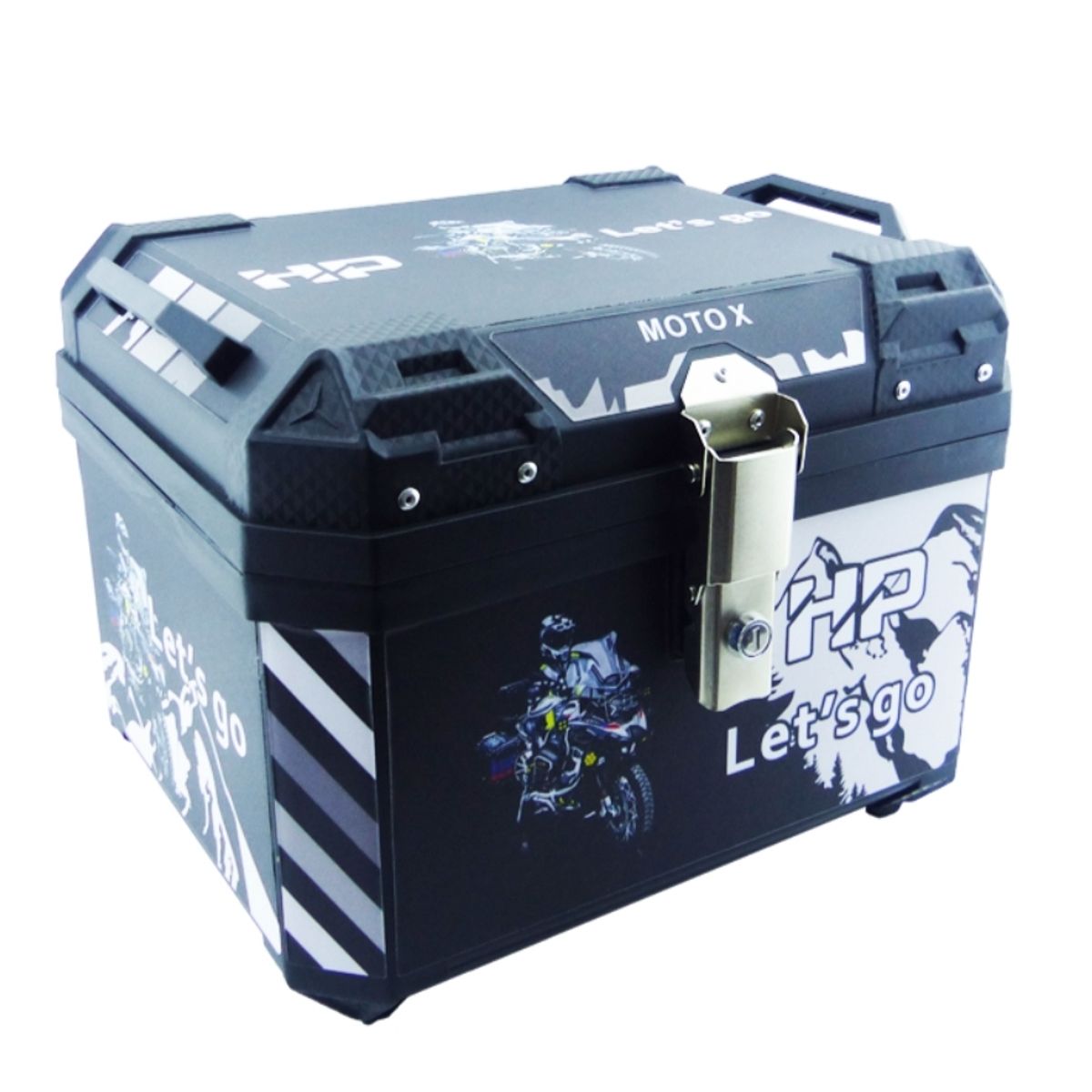 GENERICO - Maleta para Motos o Top case de 45L Desmontable Universal