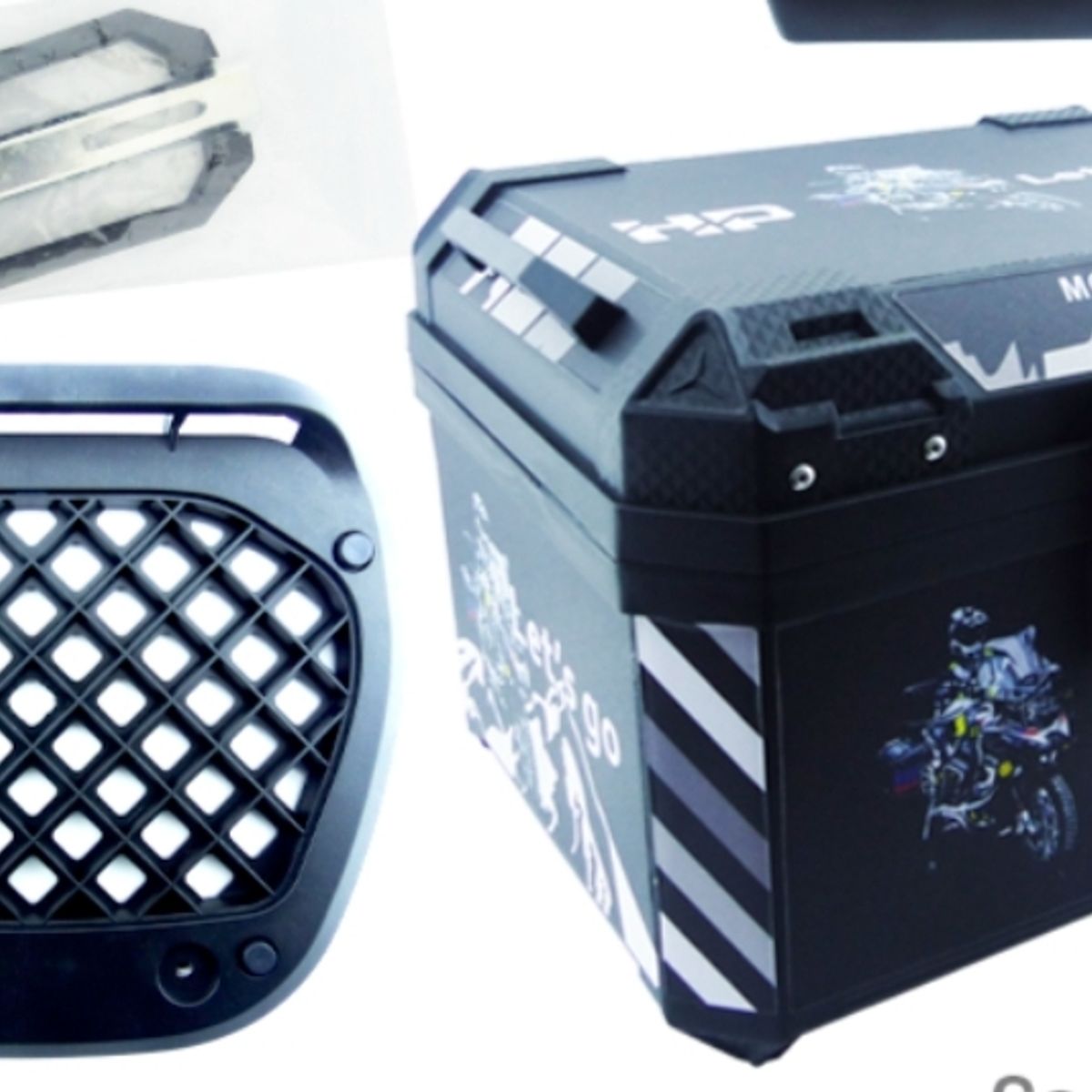 GENERICO - Maleta para Motos o Top case de 45L Desmontable Universal